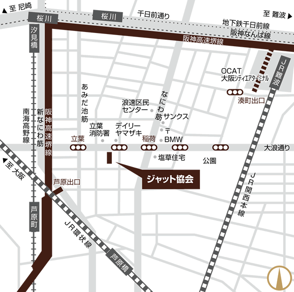 ジャット協会へのアクセス